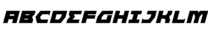 Cyberform Title Italic Font UPPERCASE