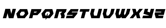 Cyberform Title Italic Font UPPERCASE