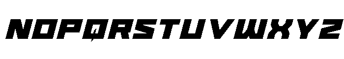 Cyberform Title Italic Font LOWERCASE