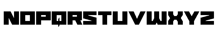 Cyberform Font LOWERCASE