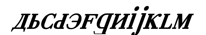 Cyberia Bold Italic Font LOWERCASE