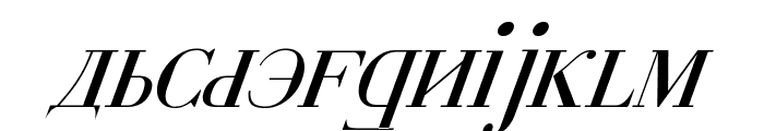 Cyberia Italic Font LOWERCASE