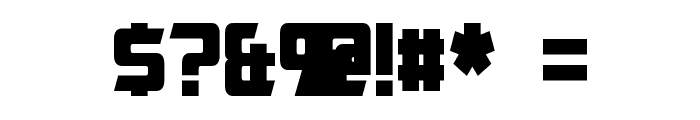 Cybertron Condensed Font OTHER CHARS