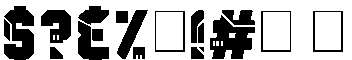 Cyborg Punk Font OTHER CHARS