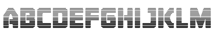 Cyborg Rooster Gradient Font LOWERCASE