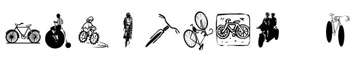 Cycling Font OTHER CHARS
