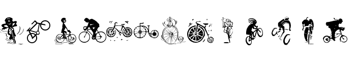 Cycling Font UPPERCASE