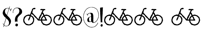 Cykelsmed DEMO Regular Font OTHER CHARS