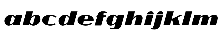Cyklop-Italic Font LOWERCASE
