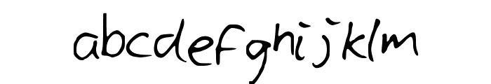 CyllsHandwriting Font LOWERCASE