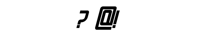 Cyrillic Attitudes Condensed Italic Font OTHER CHARS