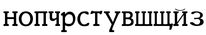 Cyrillic Regular Font LOWERCASE