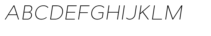 Cyntho ExtraLight Italic Font UPPERCASE