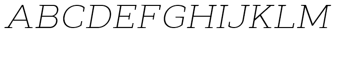 Cyntho Next Slab ExtraLight Italic Font UPPERCASE