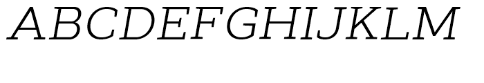 Cyntho Next Slab Light Italic Font UPPERCASE