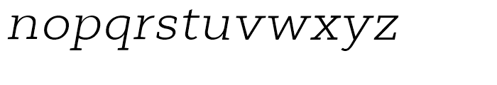Cyntho Next Slab Light Italic Font LOWERCASE