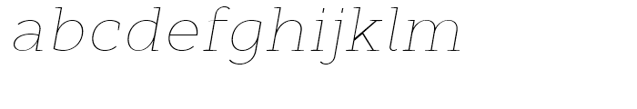 Cyntho Next Slab Thin Italic Font LOWERCASE