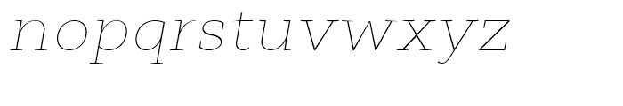 Cyntho Next Slab Thin Italic Font LOWERCASE