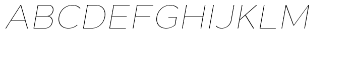 Cyntho Next Thin Italic Font UPPERCASE