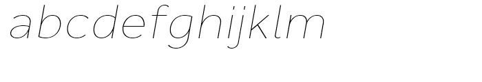 Cyntho Next Thin Italic Font LOWERCASE