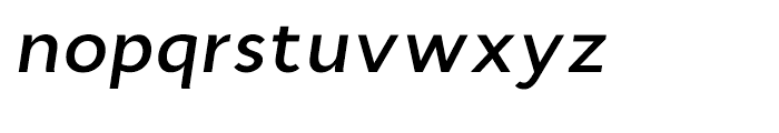 Cyntho SemiBold Italic Font LOWERCASE