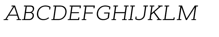 Cyntho Slab Light Italic Font UPPERCASE
