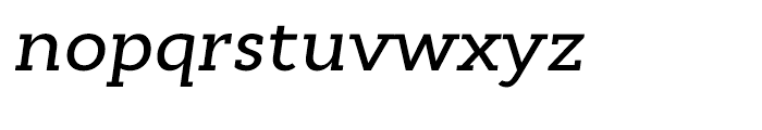 Cyntho Slab Medium Italic Font LOWERCASE