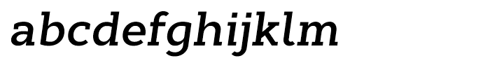 Cyntho Slab SemiBold Italic Font LOWERCASE