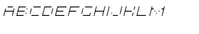 Cypher 5 Light Italic Font UPPERCASE