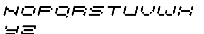 Cypher 7 Regular Italic Font UPPERCASE