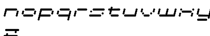 Cypher 7 Regular Italic Font LOWERCASE
