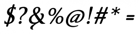 Cyan Bold Italic Font OTHER CHARS