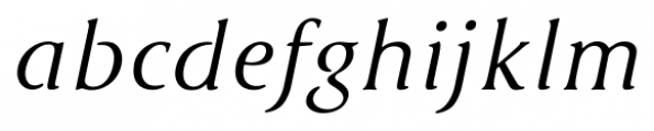 Cyan Italic Font LOWERCASE