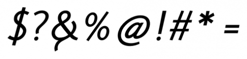 CyanSans Italic Font OTHER CHARS