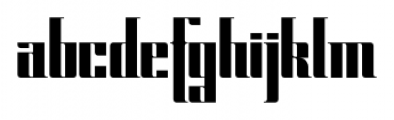 CyberGothic Regular Font LOWERCASE