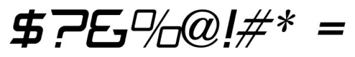 Cyberglass Oblique JNL Regular Font OTHER CHARS