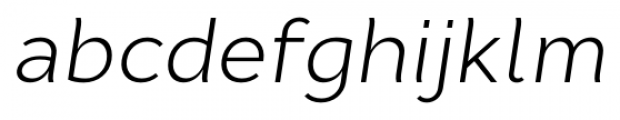 Cyntho Pro Light Italic Font LOWERCASE