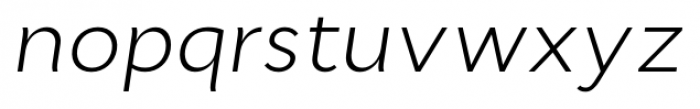 Cyntho Pro Light Italic Font LOWERCASE