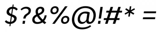 Cyntho Pro Medium Italic Font OTHER CHARS