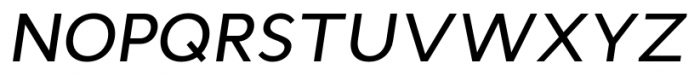 Cyntho Pro Medium Italic Font UPPERCASE