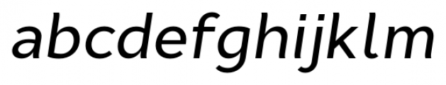Cyntho Pro Medium Italic Font LOWERCASE