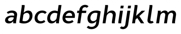 Cyntho Pro Semi Bold Italic Font LOWERCASE