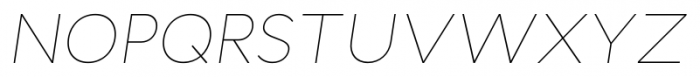 Cyntho Pro Thin Italic Font UPPERCASE