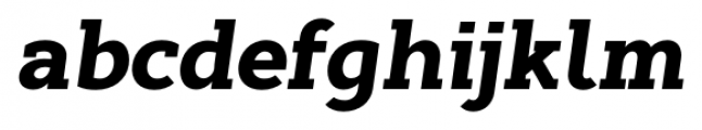 Cyntho Slab Pro Black Italic Font LOWERCASE