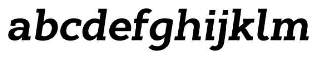 Cyntho Slab Pro Bold Italic Font LOWERCASE