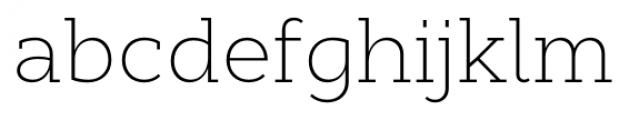 Cyntho Slab Pro Extra Light Font LOWERCASE