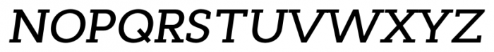 Cyntho Slab Pro Medium Italic Font UPPERCASE