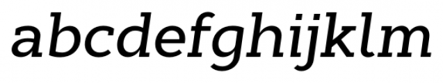 Cyntho Slab Pro Medium Italic Font LOWERCASE