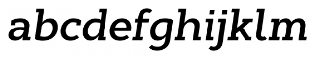 Cyntho Slab Pro Semi Bold Italic Font LOWERCASE