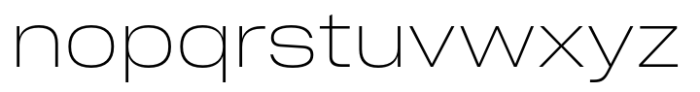 Cy Grotesk Std Wide Thin Font LOWERCASE